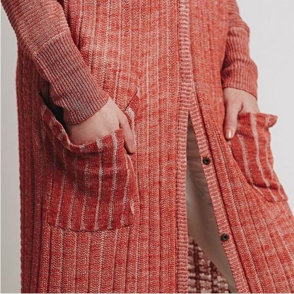Free People Retro Ribbed Cardigan Small Sweater - Picture 6 of 6